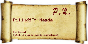 Pilipár Magda névjegykártya